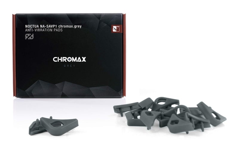 Noctua NA-SAVP1 chromax.Grey, Anti-Vibration Pads for 120/140mm Noctua Fans (16-Pack, Grey) - Image 2