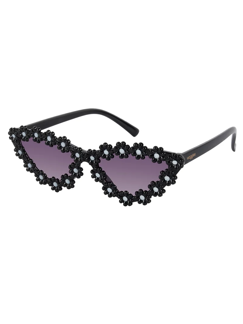 Woggles Stylish Black Polarized Cateye Kids Sunglasses