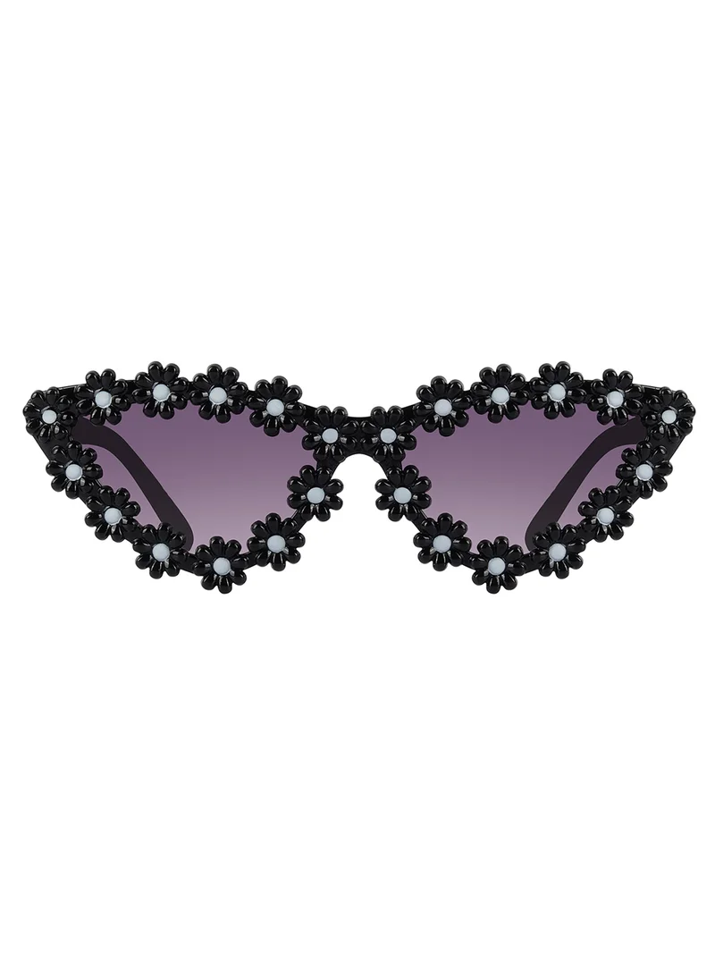Woggles Stylish Black Polarized Cateye Kids Sunglasses