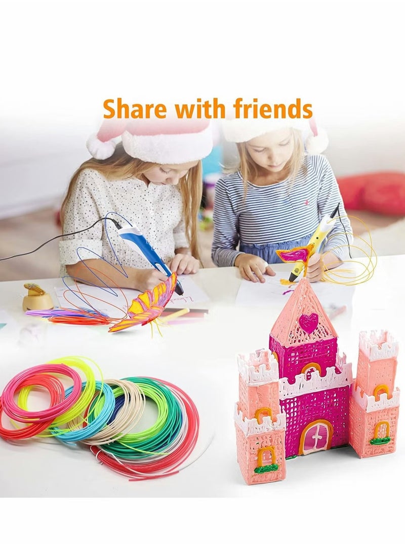 ELTRAZONE - Premium 3D Pen Filament Refills, 20 Unique PLA Colors (Metallic, Fluorescent, Solid) - 1.75mm, 5M Each, Eco-Friendly, Non-Toxic, Smooth Printing for 3D Pens and Printers - Image 1