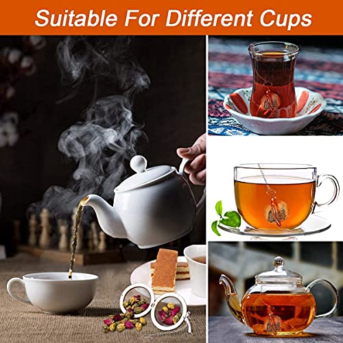 KPNG Tea Strainer, Spice Filter Durable and Easy to Clean Wire Mesh Design Multifunctional for Seasoning Balls Making Tea Filtering Residues (Small, Pack of-2) - Image 5