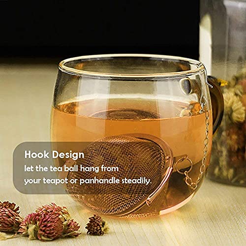 KPNG Tea Strainer, Spice Filter Durable and Easy to Clean Wire Mesh Design Multifunctional for Seasoning Balls Making Tea Filtering Residues (Small, Pack of-2) - Image 4