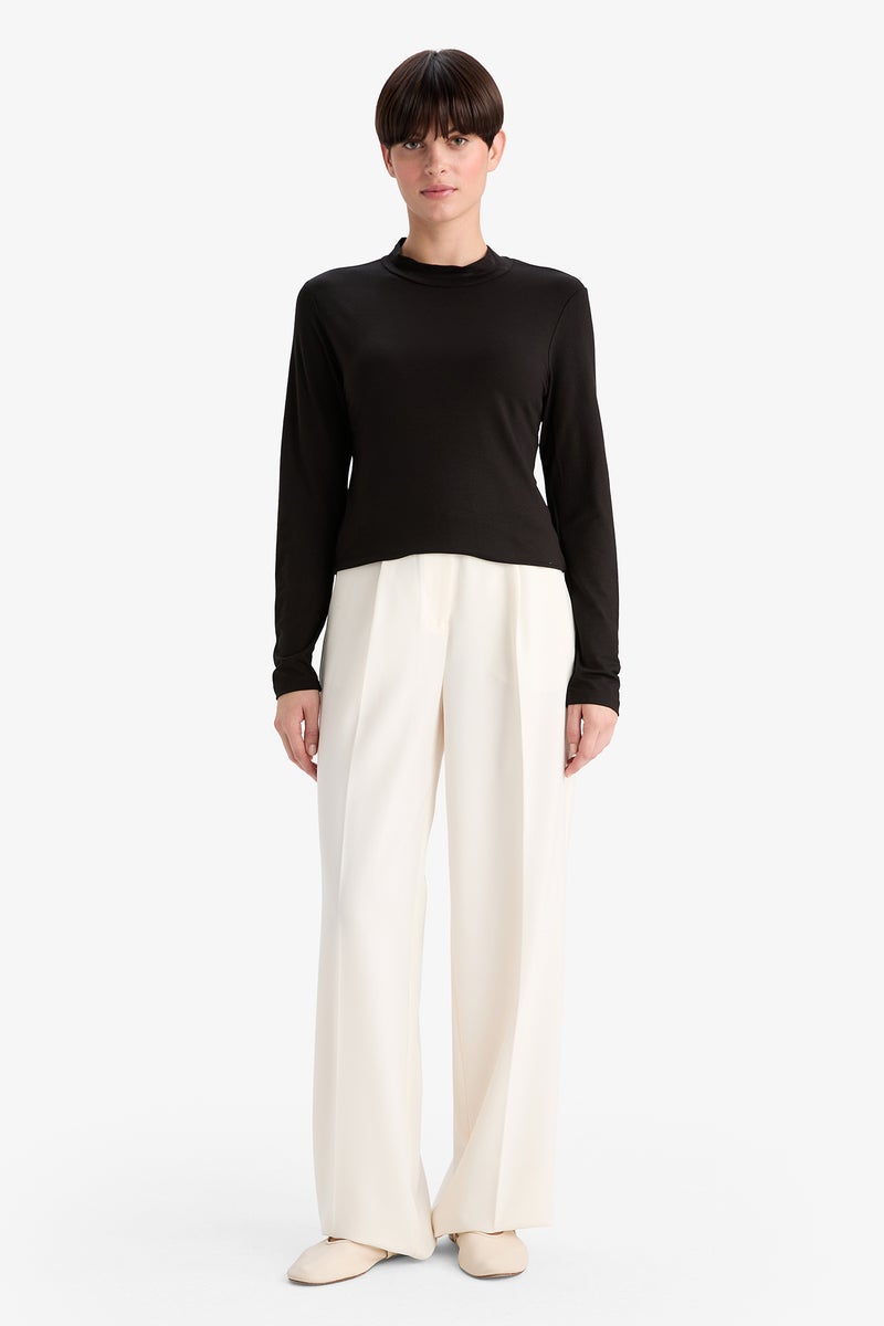 DeFacto Black Woman Body Long Sleeve Knitted Tops Casual - Image 2