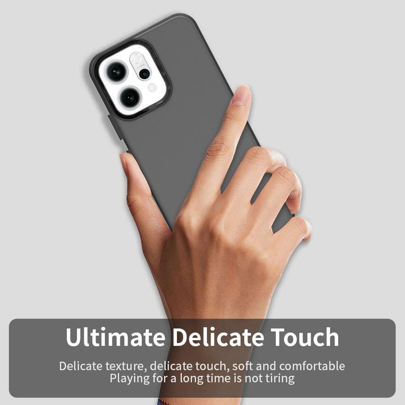 إيروريكس جراب هاتف OPPO Reno14 5G Global Candy PC Hybrid TPU مقاوم للصدمات (أسود) - Image 4