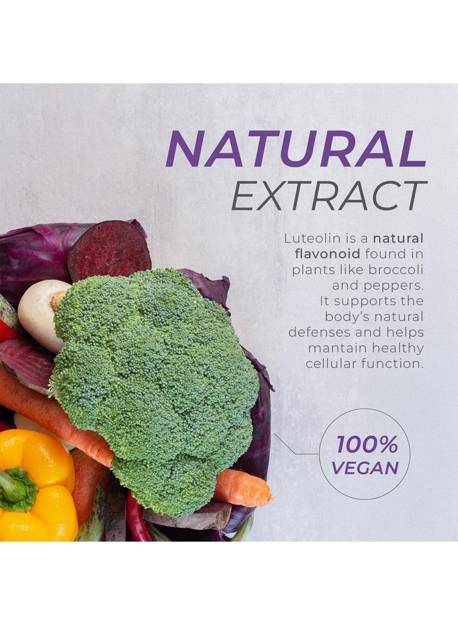 Neurogan Luteolin Tablets - 200 MG, 120 Ct - Natural Bioflavonoids Supplement for Cellular & Brain Health, Immune Support - Plant-Based Flavonoids, Polyphenols Supplements for Men & Women - Image 4