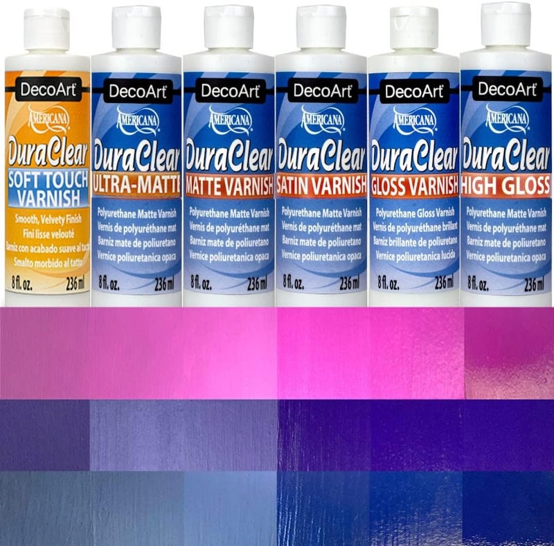 DecoArt Americana DuraClear Varnish 8oz Matte - Non-Yellowing Polyurethane Finish - Image 2
