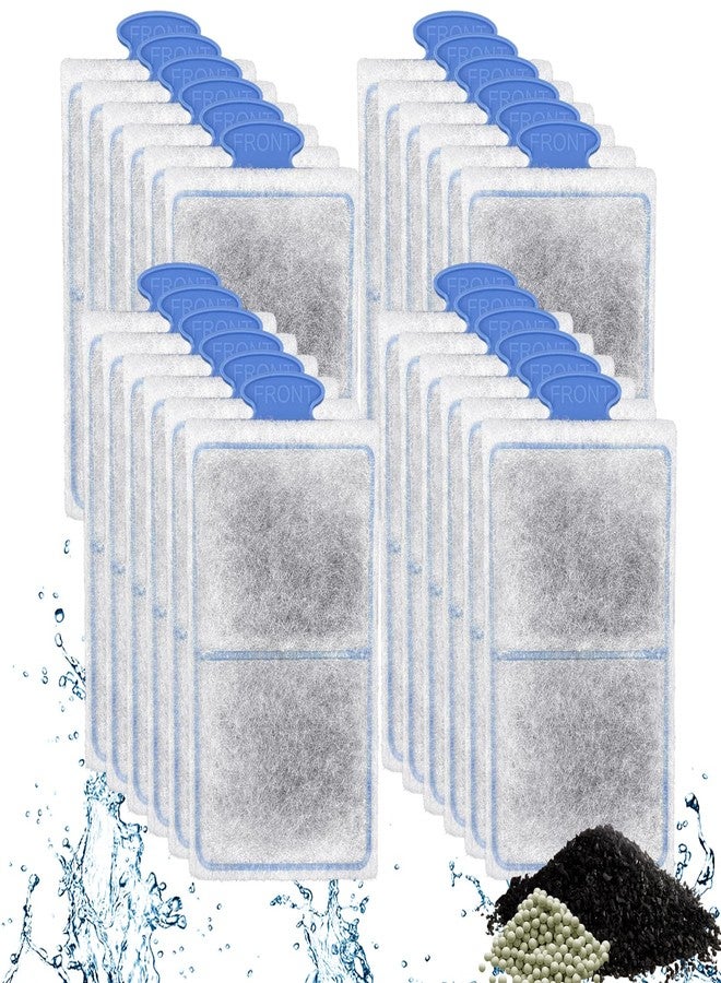 driamor 24 Pack Filter Cartridges for Top Fin PF-S Filters, Small Fish Tank Filters Cartridge with Zeolite Replacement Aquarium Filter Cartridge for TOP FIN PF10 Power Filters - Image 1