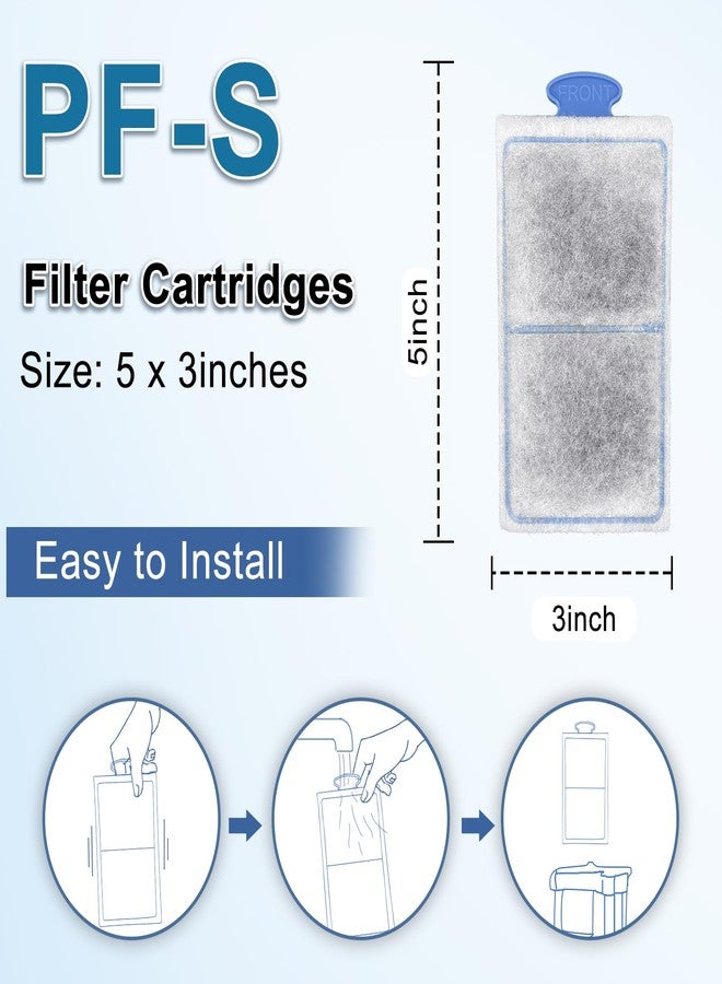 driamor 24 Pack Filter Cartridges for Top Fin PF-S Filters, Small Fish Tank Filters Cartridge with Zeolite Replacement Aquarium Filter Cartridge for TOP FIN PF10 Power Filters - Image 3