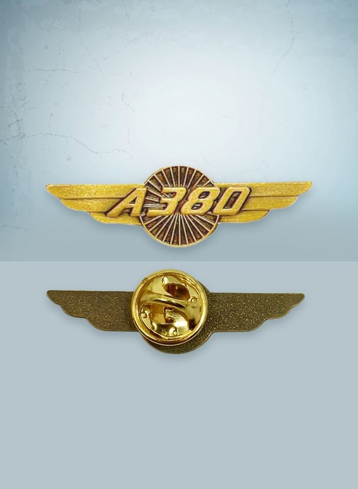 Fighter Gifts A380 Gold Wings Pin