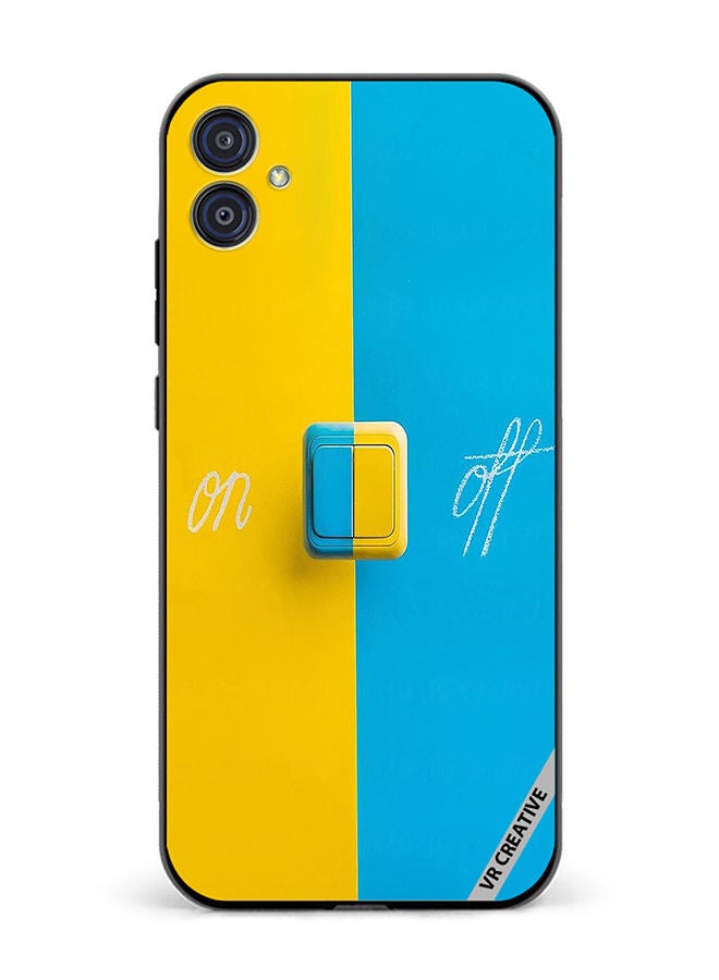 VR CREATIVE Protective Case Cover For Samsung Galaxy M04/F04 On Off Design Multicolour - Image 1