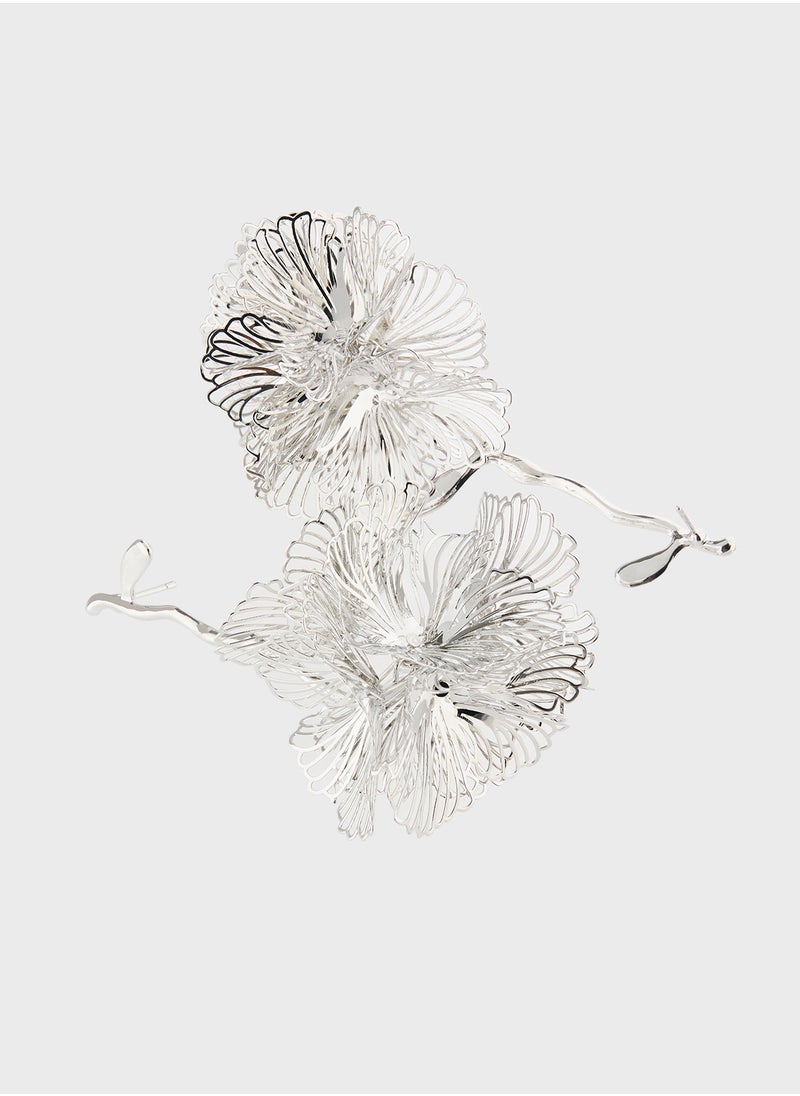 ELLA Oversized Floral Drop Earrings  - Image 2