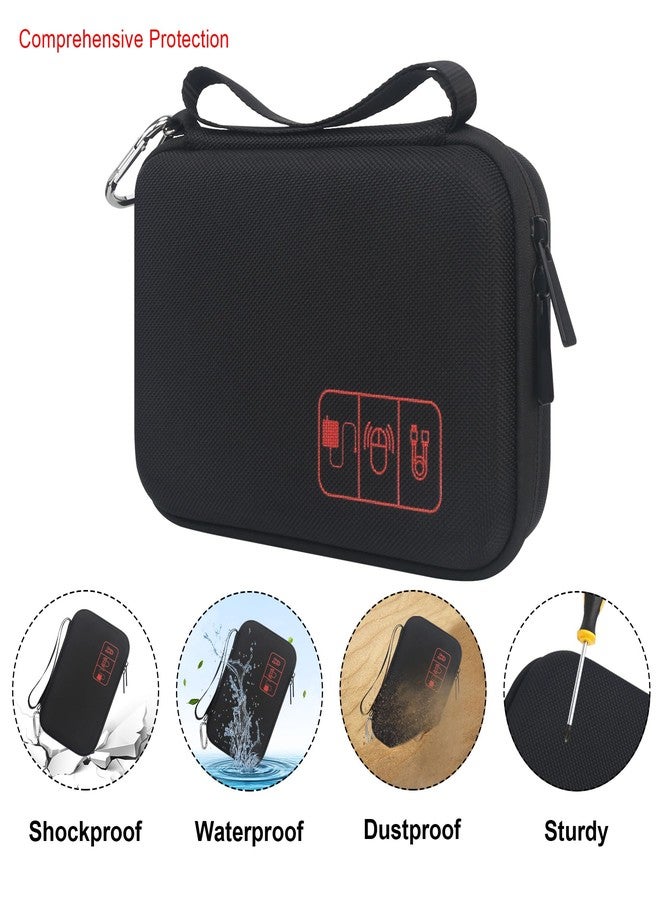 Elonbo Diabetic Supplies Travel Case, Glucose Meter Portable Storage Bag, Diabetic Care Kits Organizer Holder, Diabetic Supply Carrying Case for Glucose Meter Insulin Pen Blood Sugar Test Strips,Black - Image 3