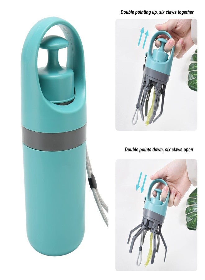KIMISS Dog Poop Scooper, Pooper Scooper for Dogs, Claw Design for Zero-Contact Pickup, Lightweight & Portable with Built-in Bag Dispenser & Retractable Strap for Outdoor Walking - Image 3