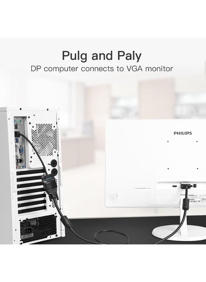 VENTION DP to VGA Converter 0.15M Black Model # HBFBB - Image 3