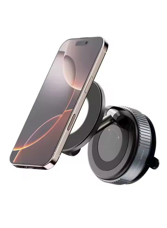Phone Car Holder With Magnet Magnetic Vacuum Car Phone Holder  - Image 2