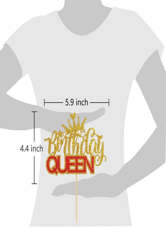 Helewilk Birthday Queen Cake Topper, Queen Bee, Hot Girl Womens Happy Birthday Party Decorations Supplies - Image 3