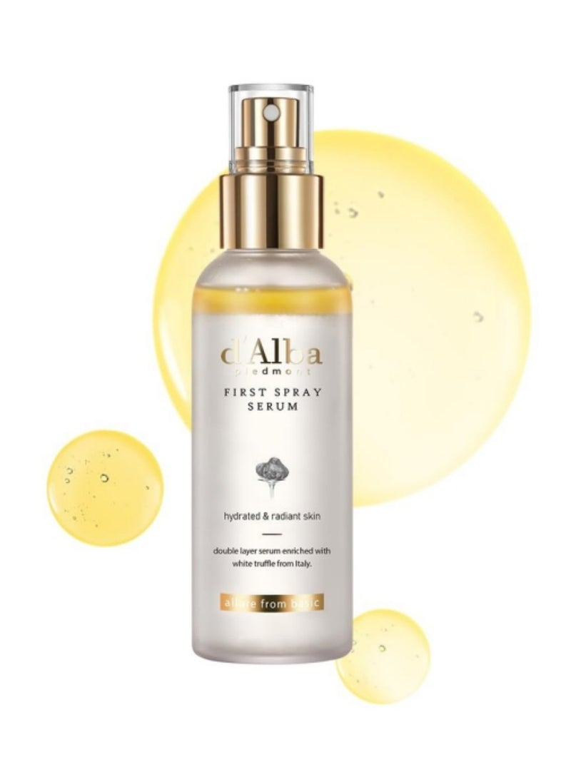 دالبا پيدمونت D'Alba Piedmont White Truffle First Spray Essence ، Vegan Care Skin Care ، مرطب للوجه المرطب ، مصل الجلد المتوهج ، تجاعيد الكل في واحد ، العناية بالبشرة الكورية 100 مل/3.38 FL. أوز.  - Image 1