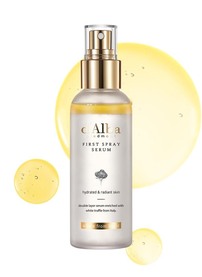 دالبا پيدمونت D'Alba Piedmont White Truffle First Spray Essence ، Vegan Care Skin Care ، مرطب للوجه المرطب ، مصل الجلد المتوهج ، تجاعيد الكل في واحد ، العناية بالبشرة الكورية 100 مل/3.38 FL. أوز.  - Image 2