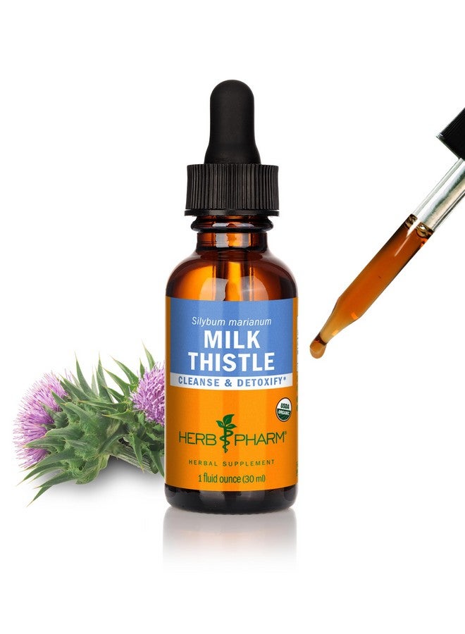 Herb Pharm Milk Thistle Seed Liquid Extract for Liver Function Support - 1 Ounce - Image 1