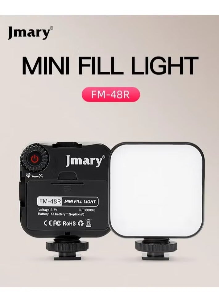 جيه ماري مصباح فيديو صغير محمول Jmary FM-48 أسود - Image 2