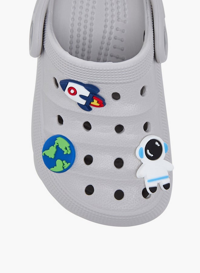 أكوا صنادل أطفال بنقوش الفضاء مع حزام خلفي - Image 4