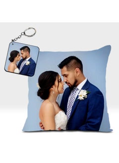 blinkNshop blinkNshop Personalized Photo Cushion Cover with Filler 12 X 12 Inch  - Image 3