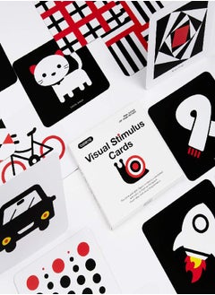beiens beiens High Contrast Baby Flashcards, Newborn Brain Development Toys, Visual Stimulation Learning Activity Cards, 20 PCs 40 Pages Educational Infants Gift (3-6 Months (Black & White & Color))  - Image 5