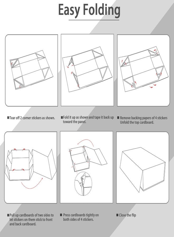 Ditwis 8x8x4 Inches Gift Box with Magnetic Closure Lid, Black Magnetic Boxes for Wedding, Groomsmen Bridesmaid Proposal, Birthdays, Mother's Day, 1 Pack - Image 3