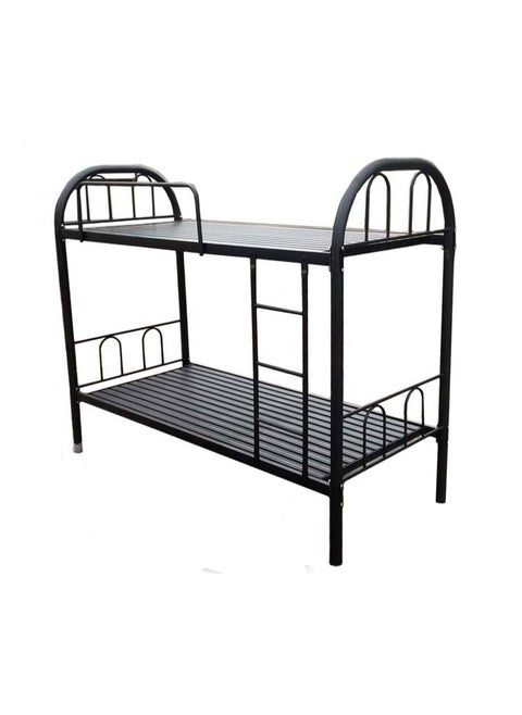 Bunk Bed Metal Strong Frame Safety Rails, Built-In Ladder