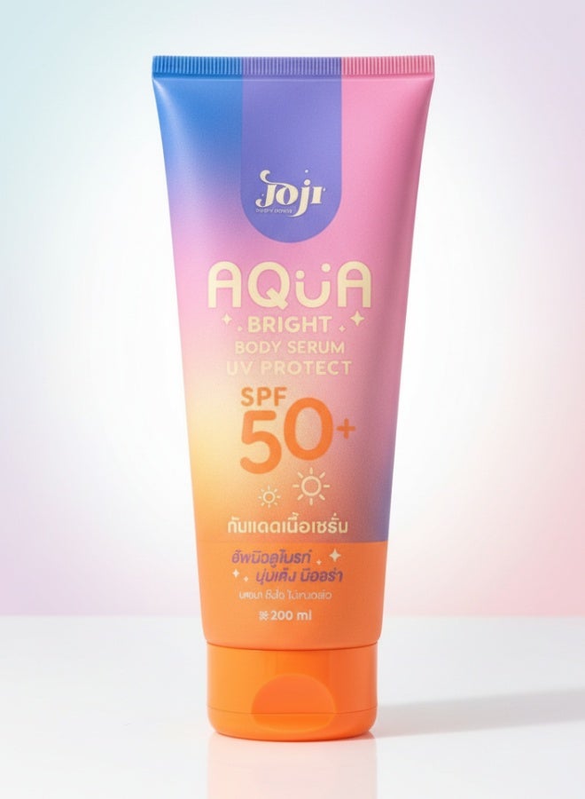 JOJI Aqua Bright Body Serum UV Protect SPF 50 Lotion 200 ml Whitening Moisturizing Sun Protection Brightening Skin Care - Image 1