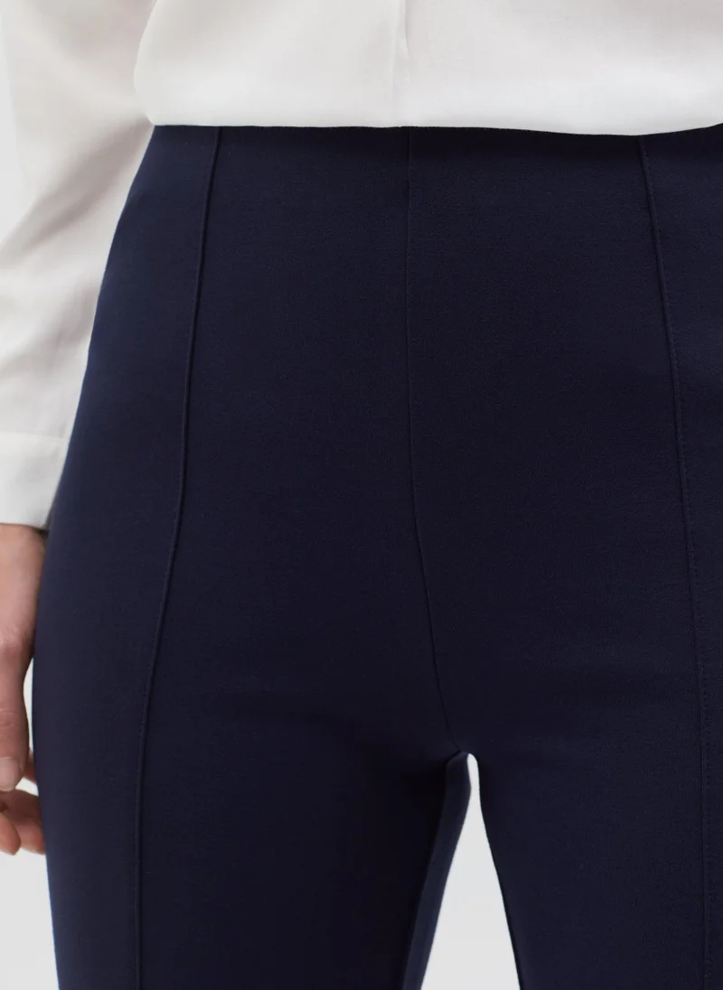 Ovs Cigarette Trousers In Milano Stitch