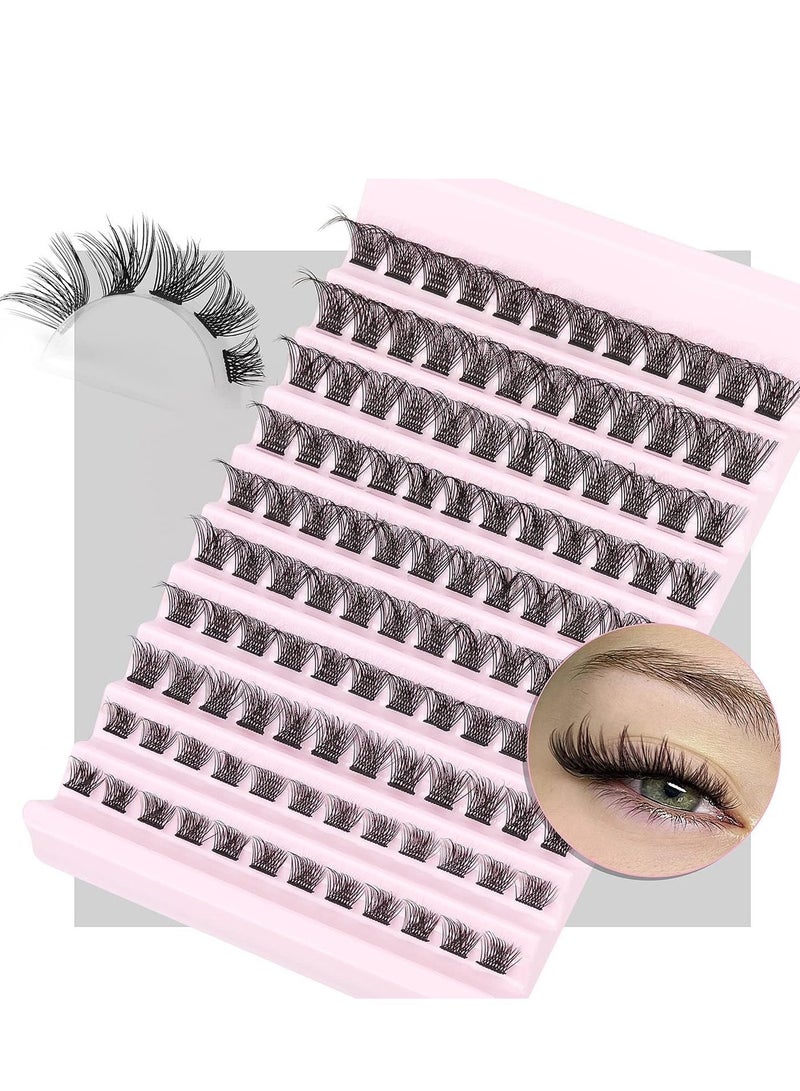 False Lashes Individual Packs 120 Tufted Lashes DIY Lash Extensions Natural Reusable Black Lashes Cluster Lashes 3D Effect Individual False Eyelashes - Image 5
