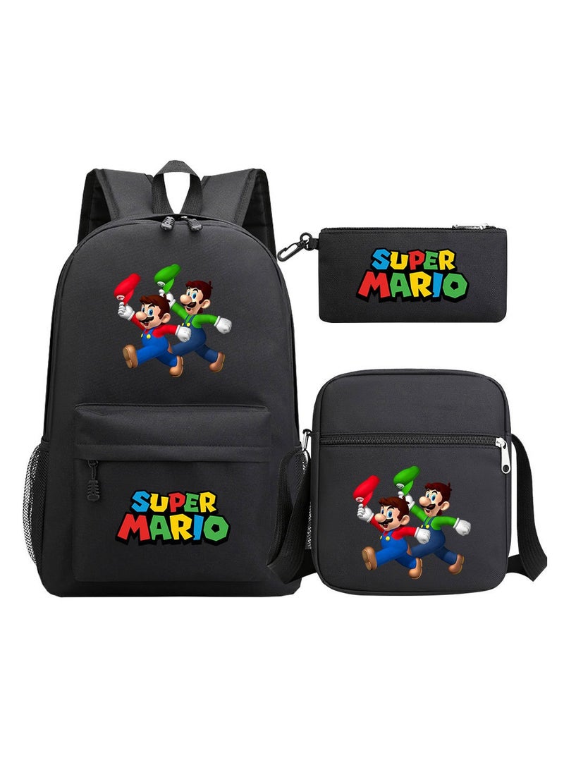 Super Mario Printed Youth Large Capacity Men's and Women's Shoulders