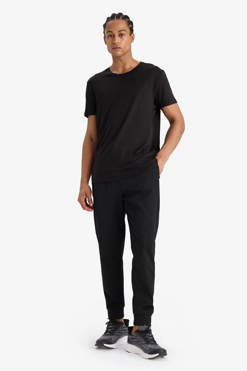DeFacto Black Man DeFactoFit Standard Fit Standard Leg Scuba Fabric Joggers Casual - Image 2