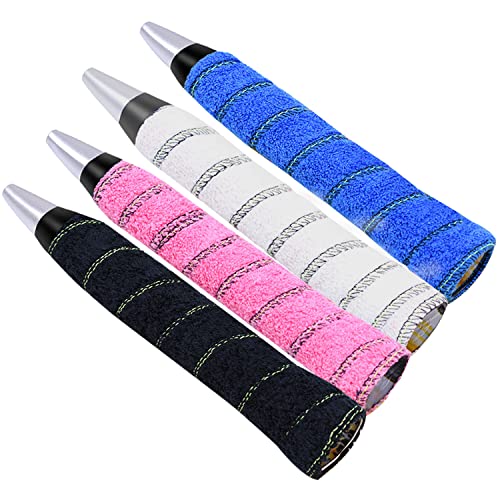 GLL Toweling Racket Overgrip, Super Absorbent Cotton Towel, Skid Resist Absorb Sweat Grip Tape, Handles Protection for Tennis Badminton Racquetball Squash Baseball - Image 1