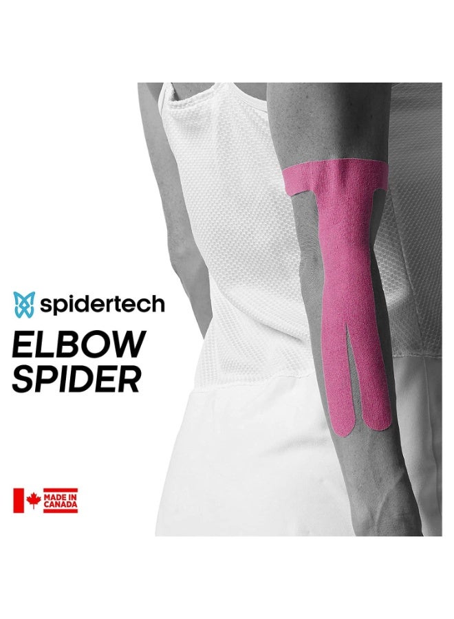 سبايدر تيك شريط لاصق لعلم الحركة. مرفق مقطوع مسبقًا - عبوة من 6 قطع - وردي - Image 3