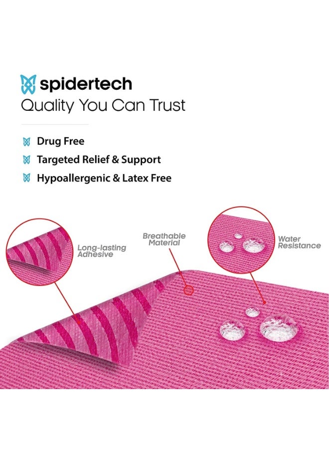 سبايدر تيك شريط لاصق لعلم الحركة. مرفق مقطوع مسبقًا - عبوة من 6 قطع - وردي - Image 2