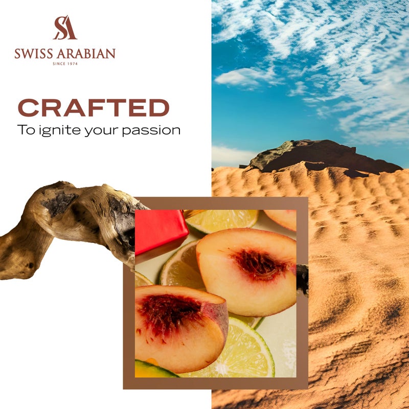 SWISS ARABIAN شغف عود أحمر من Swiss Arabian - منتجات فاخرة من دبي - عطر شخصي بخاخ EDP يدوم طويلاً ومغري - رائحة مغرية، توقيع مميز - العطر الفاخر من العربية - 2.5 أونصة - Image 5