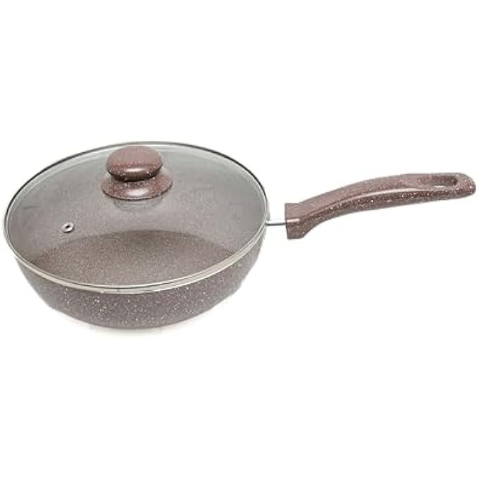 Easy Cook Marble Coated Wok Pan  24Cm  NonStick StirFry Pan With Marble Coating - Image 2