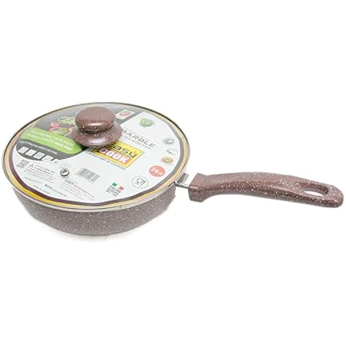 Easy Cook Marble Coated Wok Pan  24Cm  NonStick StirFry Pan With Marble Coating - Image 3