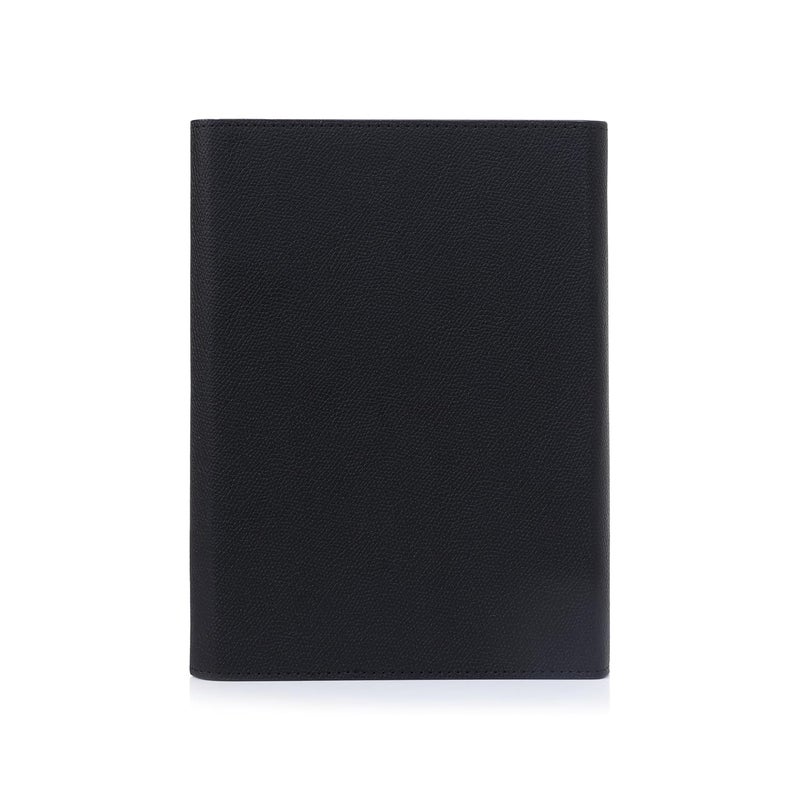 Scribelle Premium A5 Notebook Folder 6 Rings With Pen, Refillable Pages – 192, PU Leather Cover,Pen Slot With Box-Black Color - Image 2