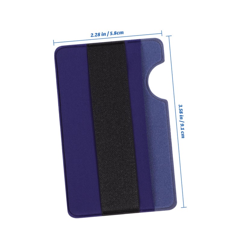 Blue Universal Self Adhesive Card Holder Sticker for Phone Back Wallet Case - Image 3