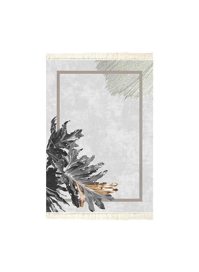 إن - هاوس دواسة باب وحمام ناعمة تركية مستطيلة من المخمل - فاتح رمادي - 60×40 سم  - Image 3