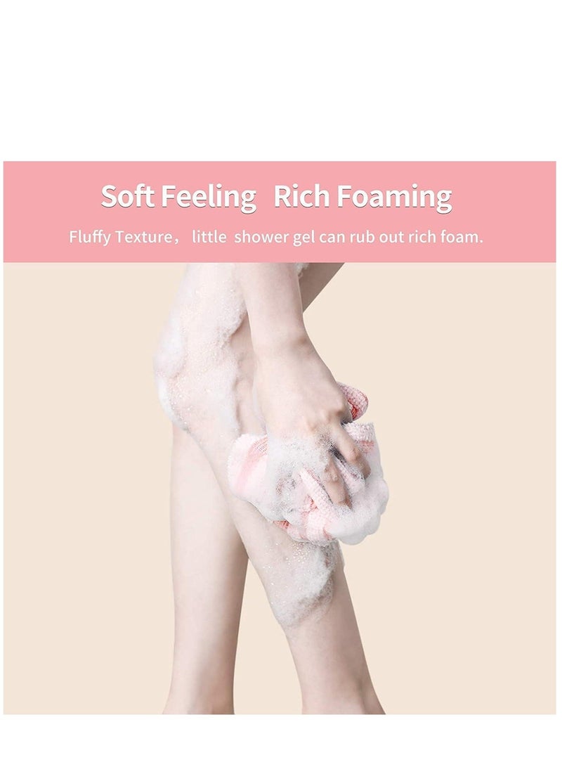 Exfoliating Washcloth Towel - Exfoliating Body Scrubber, Loofah Wash Sponge - Korean & Japanse & African Washcloth - Soft + Rough Exfoliating Back Scrubber - for Senstive and Rough Skin  - Image 5