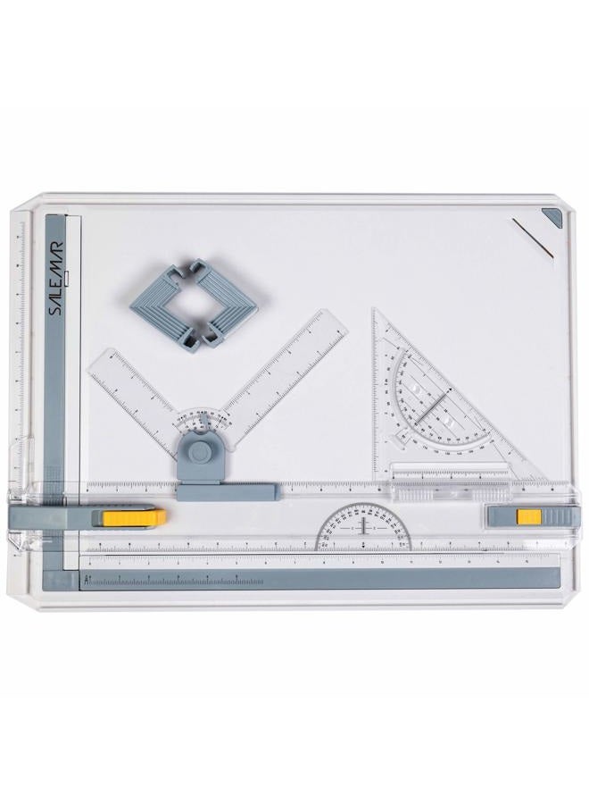 SALEMAR Inch Scale A3 Drafting Table Drawing Board Graphic Architectural Sketch Tool Set - Image 1