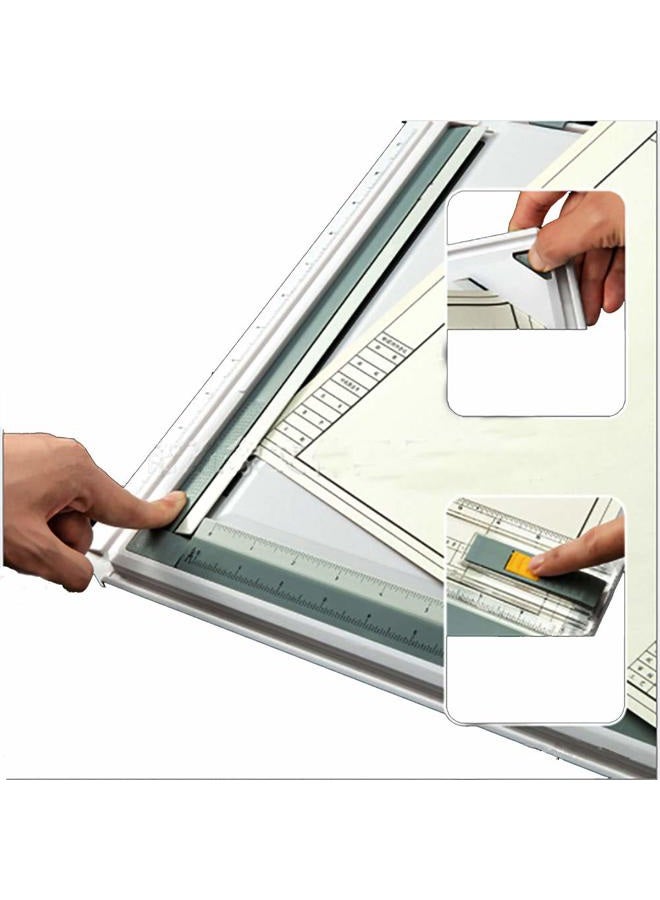 SALEMAR Inch Scale A3 Drafting Table Drawing Board Graphic Architectural Sketch Tool Set - Image 3