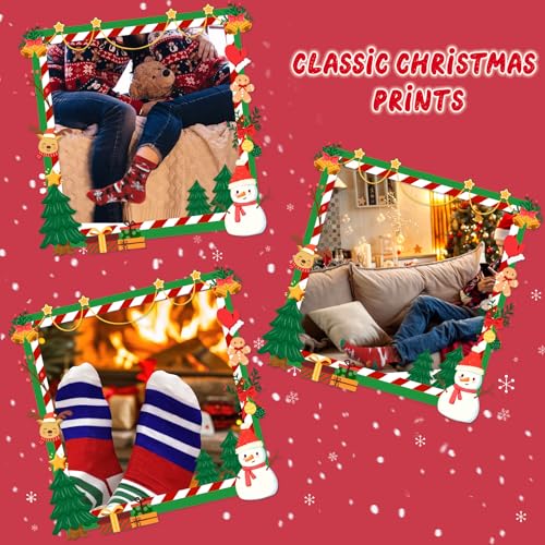 ANOTION 12 Days of Christmas Socks Advent Calendar for Men – Advent Calendar 2024 Festive Holiday Countdown with 12 Pairs of Fun and Colorful Christmas-Themed Socks White Elephant Gift for Men - Image 4