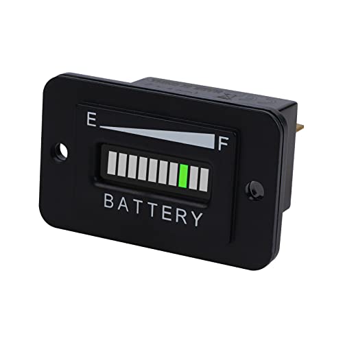 Runleader 48V LED Battery Power Indicator,Applicable to Lead Acid,Golf Cart Forklift Lawn Mower Leaf Trimmer Motorhome etc. - Image 1