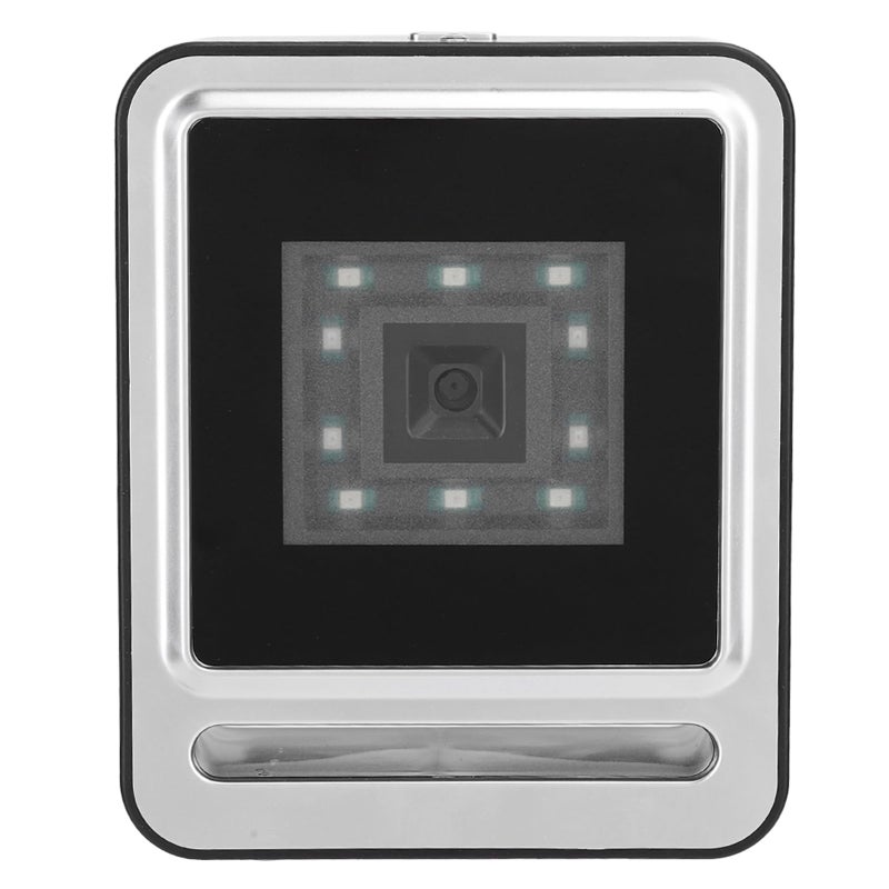 قارئ الباركود المكتبي 1D 2D ورمز الاستجابة السريعة، قارئ USB يعمل فور التوصيل، مسح ضوئي متعدد الاتجاهات بمصابيح LED لمحطات نقاط البيع بالتجزئة - Image 3