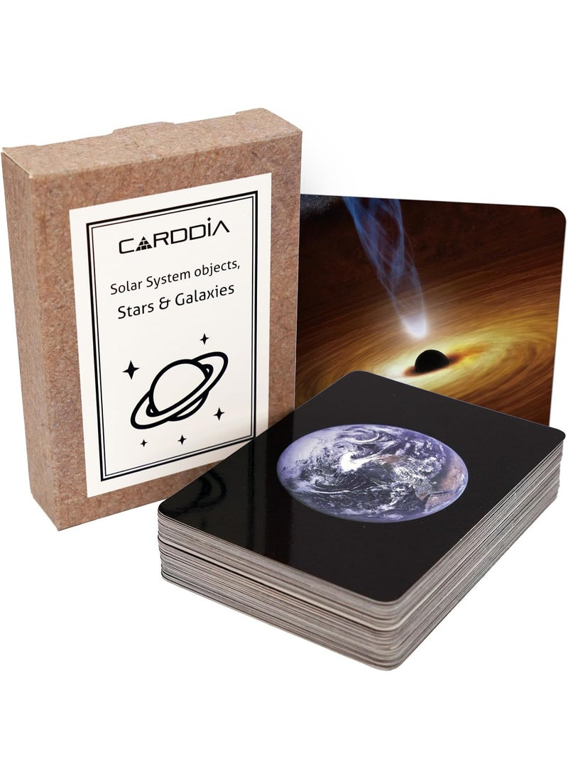 CARDDIA CARDDIA | Astronomical Objects STEM Educational Flashcards (Including Solar System Planets, Minor Planets, Satellites, Galaxies, Clusters, Nebulae...)  - Image 1